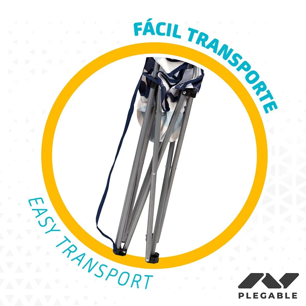 Aktive 82x49.5x64.5 Cm Fixed Folding Chair Steel With Cup Holder 6 Aktive 82x49.5x64.5 Cm Fixed Folding Chair Steel With Cup Holder - Image 4