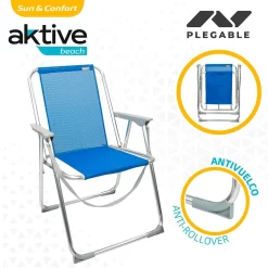 Aktive Fixed Folding Chair 53x44x76 Cm -Pool Supplies Store aktive fixed folding chair 53x44x76 cm 2