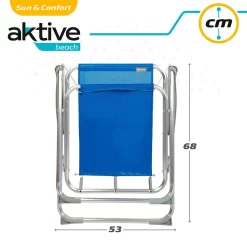 Aktive Fixed Folding Chair 53x44x76 Cm -Pool Supplies Store aktive fixed folding chair 53x44x76 cm 6