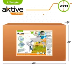 Aktive Folding Camping Table With Benches 139x82x67 Cm -Pool Supplies Store aktive folding camping table with benches 139x82x67 cm 7