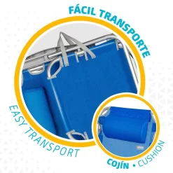 Aktive Folding Chair 5 Positions With Cushion 60x47x83 Cm -Pool Supplies Store aktive folding chair 5 positions with cushion 60x47x83 cm 3