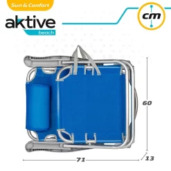 Aktive Folding Chair 5 Positions With Cushion 60x47x83 Cm -Pool Supplies Store aktive folding chair 5 positions with cushion 60x47x83 cm 6