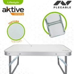 Aktive Folding Table Alluminium 56x34x24 Cm -Pool Supplies Store aktive folding table alluminium 56x34x24 cm 2