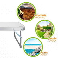 Aktive Folding Table Alluminium 56x34x24 Cm -Pool Supplies Store aktive folding table alluminium 56x34x24 cm 4