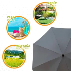 Aktive Umbrella 240 Cm With UV Protection -Pool Supplies Store aktive umbrella 240 cm with uv protection 5