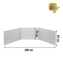 Aktive Windscreen Fence Beach 200x75 Cm -Pool Supplies Store aktive windscreen fence beach 200x75 cm 2