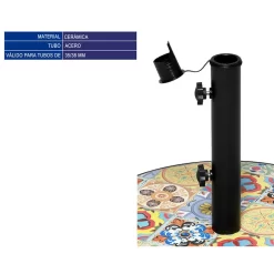 Ceramic 20Kg Base Parasol -Pool Supplies Store atosa ceramic 20kg base parasol 1