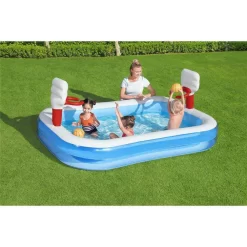 Bestway Basketball 254x168x102 Cm Rectangular Inflatable Pool -Pool Supplies Store bestway basketball 254x168x102 cm rectangular inflatable pool 2