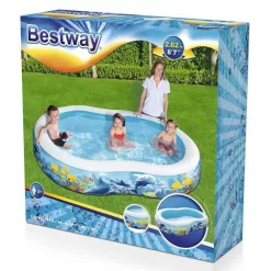Bestway Family 262x157x46 Cm Oval Inflatable Pool -Pool Supplies Store bestway family 262x157x46 cm oval inflatable pool 3