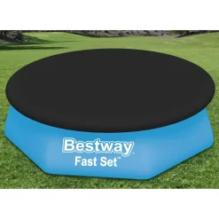 Bestway Flowclear Fast Pool Cover Set 240 Cm -Pool Supplies Store bestway flowclear fast pool cover set 240 cm 2
