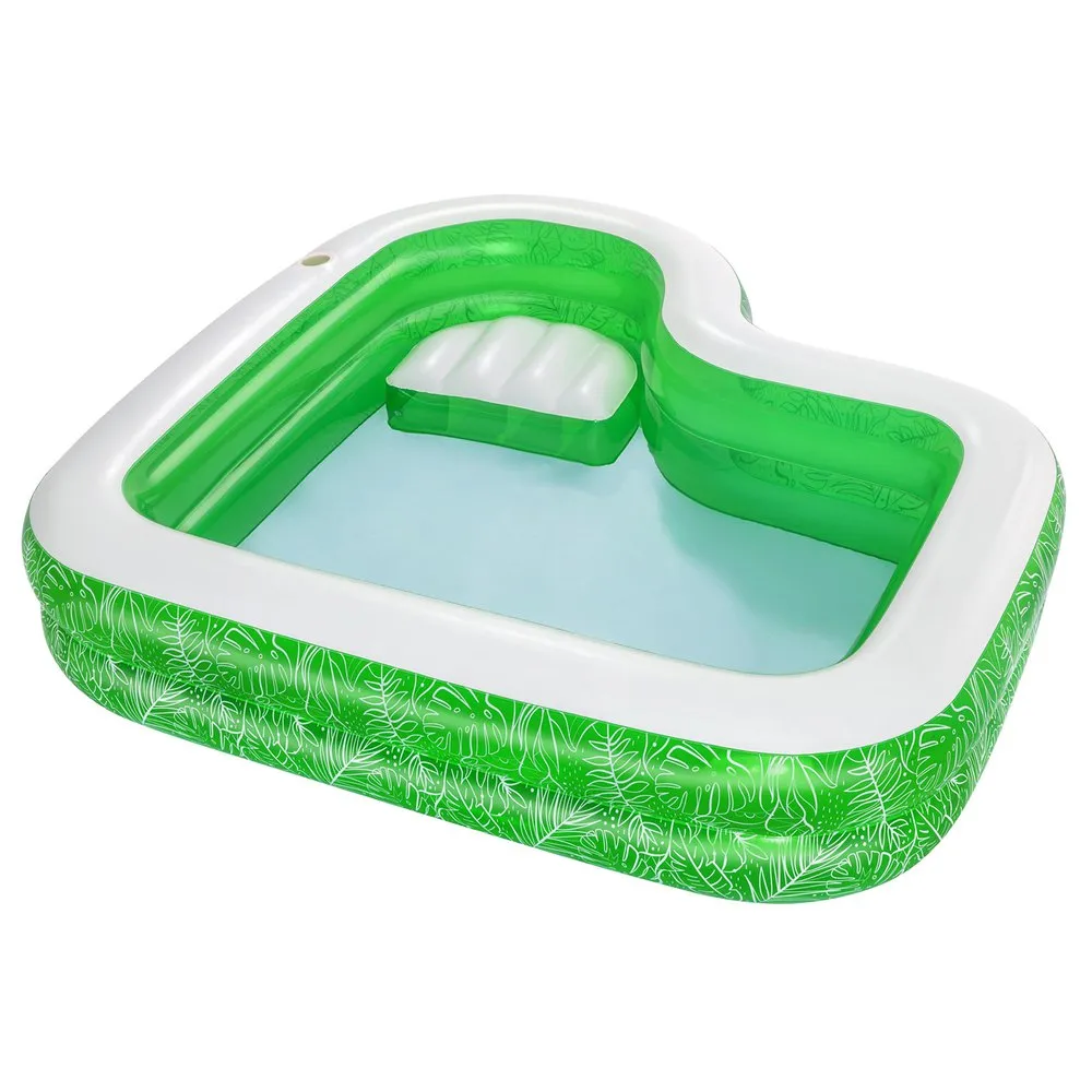 Bestway Inflatable Swimming Pool With Seat 231x231x51 Cm 3 Bestway Inflatable Swimming Pool With Seat 231x231x51 Cm