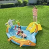 Bestway Paddling Pool With Slide And Fish 280X257 Cm -Pool Supplies Store bestway paddling pool with slide and fish 280x257 cm