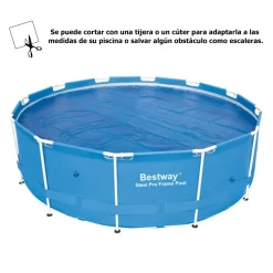 Bestway Solar Cover For Swimming Pools With Metal Structure Ø 366 Cm