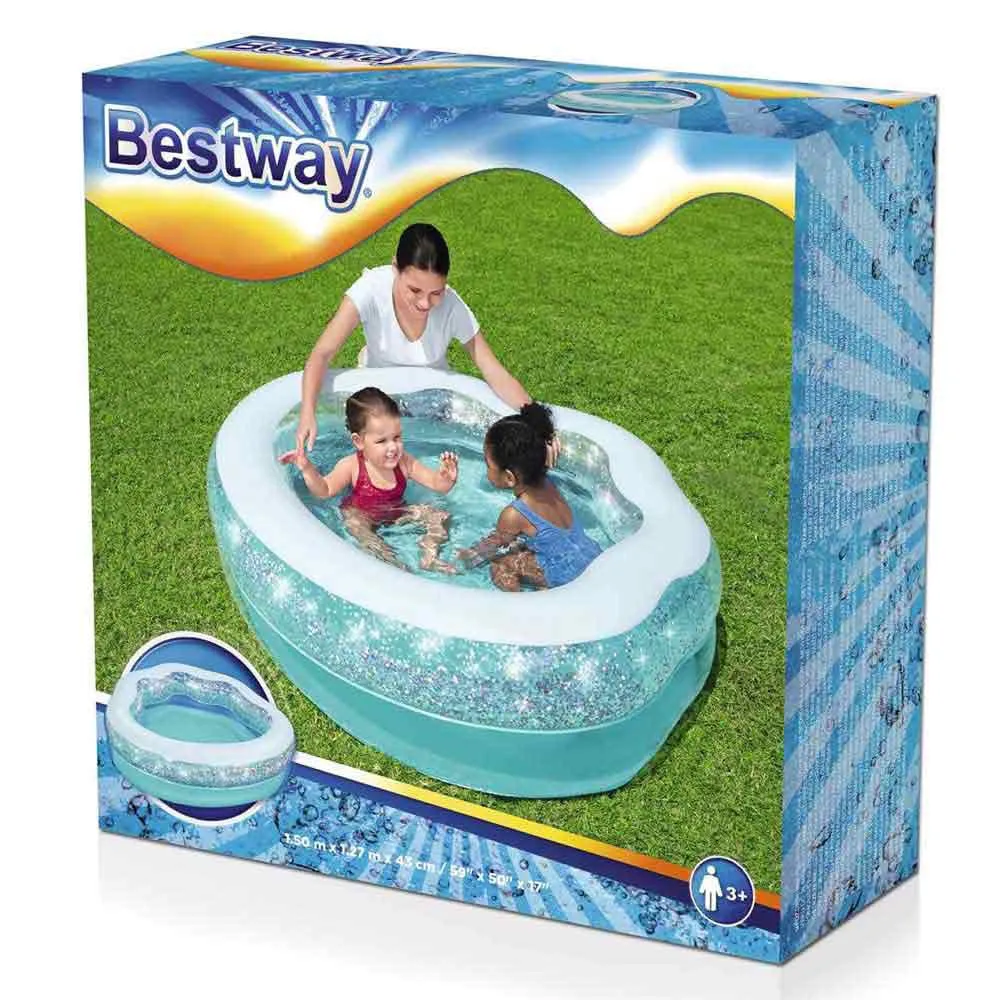 Bestway Sparkle Shell 150x127x43 Cm Round Inflatable Pool 4 Bestway Sparkle Shell 150x127x43 Cm Round Inflatable Pool - Image 2