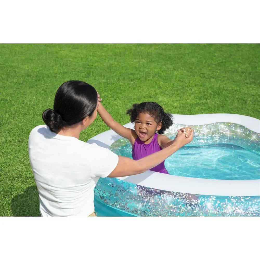 Bestway Sparkle Shell 150x127x43 Cm Round Inflatable Pool 8 Bestway Sparkle Shell 150x127x43 Cm Round Inflatable Pool - Image 6