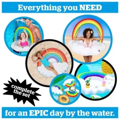 Rainbow Cloud Float -Pool Supplies Store bigmouth inc rainbow cloud float 4