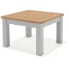 Bergamo Aluminium And FSC Eucalyptus Side Table 46.10x46.10x32.50cm -Pool Supplies Store chillvert bergamo aluminium and fsc eucalyptus side table 46.10x46.10x32.50cm