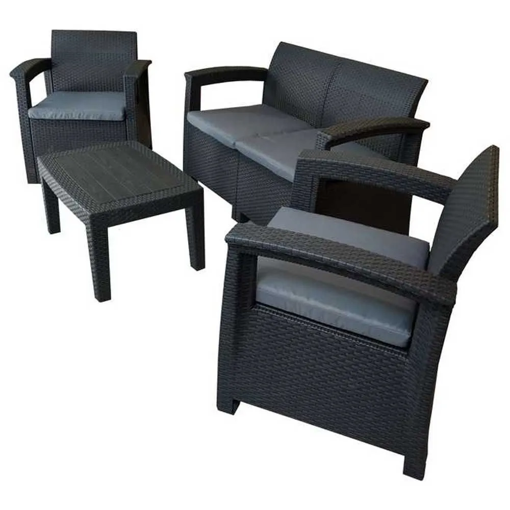 Capri Resin Garden Furniture Set Ratan-Effect 4 Capri Resin Garden Furniture Set Ratan-Effect - Image 2