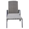 Cozumel Steel Sun Lounger 190x63x50cm