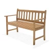 Milan FSC Eucalyptus Bench 118.4x51.90x79.9cm -Pool Supplies Store chillvert milan fsc eucalyptus bench 118.4x51.90x79.9cm
