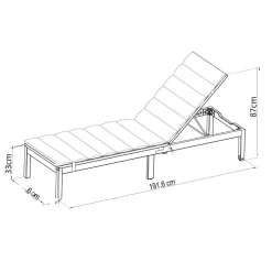 Milan FSC Eucalyptus Sun Lounger 191.10x59.60x86.90cm -Pool Supplies Store chillvert milan fsc eucalyptus sun lounger 191.10x59.60x86.90cm 5