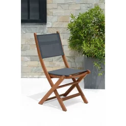 Napoles FSC Eucalyptus And Fabric Folding Chair 50.65x49.6x93.2cm -Pool Supplies Store chillvert napoles fsc eucalyptus and fabric folding chair 50.65x49.6x93.2cm 9