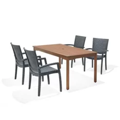 Napoles FSC Eucalyptus Rectangle Table 150x90.5x75.1cm -Pool Supplies Store chillvert napoles fsc eucalyptus rectangle table 150x90.5x75.1cm 1