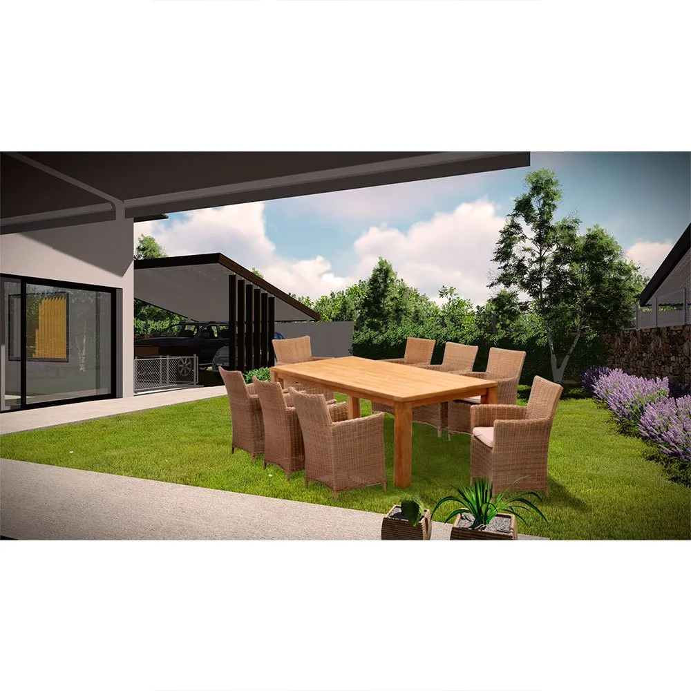 Napoles Steel And Synthetic Rattan Garden Furniture Set 4 Napoles Steel And Synthetic Rattan Garden Furniture Set - Image 2