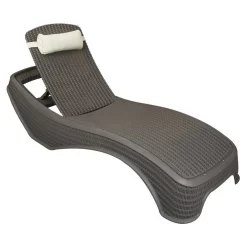 Newport Resin Sun Lounger Ratan-Effect 199.3x75.5x43.5cm