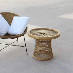 Parma Rattan Round Table 60cm -Pool Supplies Store chillvert parma rattan round table 60cm 4