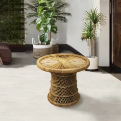 Parma Rattan Round Table 60cm -Pool Supplies Store chillvert parma rattan round table 60cm 5