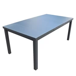Sicilia Extandable Aluminium And Glass Rectangle Table 180/240x100x75cm -Pool Supplies Store chillvert sicilia extandable aluminium and glass rectangle table 180 240x100x75cm 2