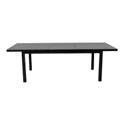 Sicilia Extandable Aluminium And Glass Rectangle Table 180/240x100x75cm