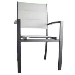 Sicilia Stackable Steel And Fabric Chair 57x58x90cm