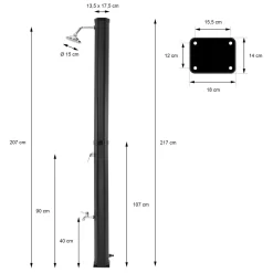 Solar Shower Foot Shower 35L -Pool Supplies Store ecd germany solar shower foot shower 35l 7