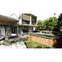 GRE Liner For Oval Avocado Wooden Pool -Pool Supplies Store gre liner for oval avocado wooden pool 2