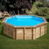 Violette 2 Round Wooden Pool Ø 500x127 Cm -Pool Supplies Store gre pools violette 2 round wooden pool o 500x127 cm