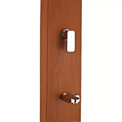 GRE Square Solar Shower Aluminium Woodlike -Pool Supplies Store gre square solar shower aluminium woodlike 2