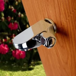 GRE Square Solar Shower Aluminium Woodlike -Pool Supplies Store gre square solar shower aluminium woodlike 4