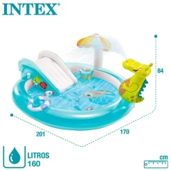 Intex Crocodile Play Centre With Slide Pool -Pool Supplies Store intex crocodile play centre with slide pool 5
