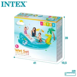 Intex Crocodile Play Centre With Slide Pool -Pool Supplies Store intex crocodile play centre with slide pool 6