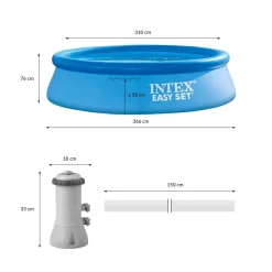 Intex Easy Set Up Swimmimg Pool 366X76Cm -Pool Supplies Store intex easy set up swimmimg pool 366x76cm 4