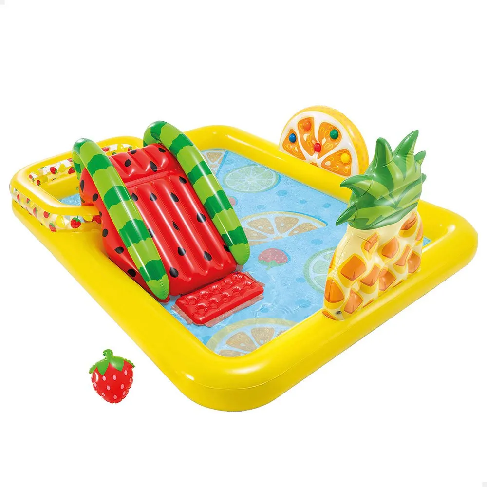Intex Fruits Play Centre With Slide And Sprinkler Pool 3 Intex Fruits Play Centre With Slide And Sprinkler Pool