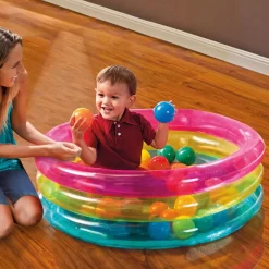 Intex Inflatable Ball Pool With 50 Coloured Balls -Pool Supplies Store intex inflatable ball pool with 50 coloured balls 1