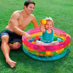 Intex Inflatable Ball Pool With 50 Coloured Balls -Pool Supplies Store intex inflatable ball pool with 50 coloured balls 2