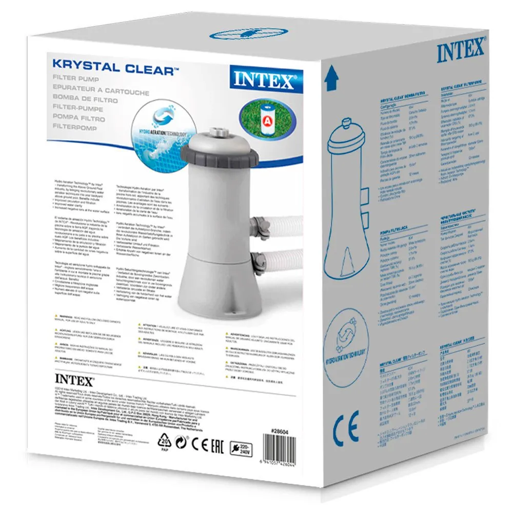 Intex Krystal Clear Cartridge Filter Pump 2.006L/h 6 Intex Krystal Clear Cartridge Filter Pump 2.006L/h - Image 4