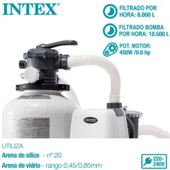 Intex Krystal Clear Sand Filter Pump 10.500L/h -Pool Supplies Store intex krystal clear sand filter pump 10.500l h 2