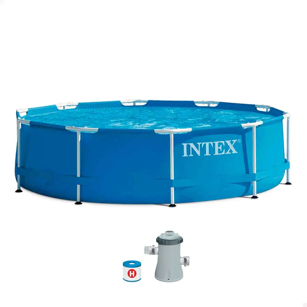 Intex Metal Frame Round+Filter Pool 3 Intex Metal Frame Round+Filter Pool