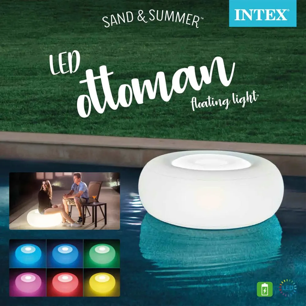 Intex Ottoman Seat With Led Light 6 Colours 6 Intex Ottoman Seat With Led Light 6 Colours - Image 4