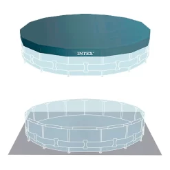 Intex Prisma Frame Round Above Ground With Filter Pool -Pool Supplies Store intex prisma frame round above ground with filter pool 4